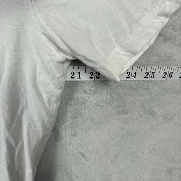 Roots Canada White Graphic T-Shirt Size S Hockey Theme 100% Cotton Casual Tee - Picture 7 of 7